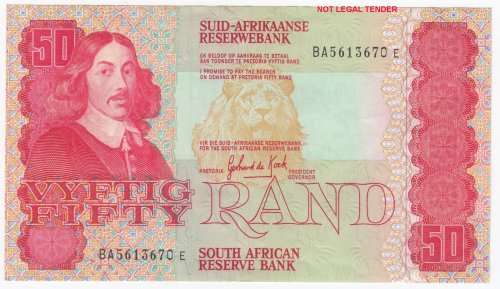 SOUTH AFRICA   GPC DE KOCK   R50   NOTE