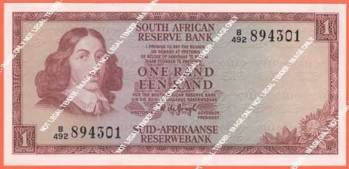 SOUTH AFRICA   TW DE JONGH   R1   NOTE