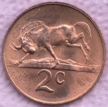 1968   2c   COIN   (AFRIKAANS)       SUN6703