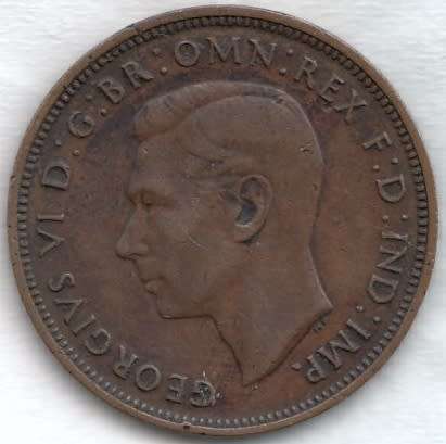 *****  1942  HALF PENNY  COIN  *****                    SUN7022