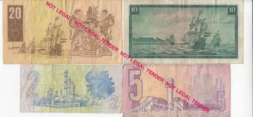 SET OF NOTES  R20 TO R2 ( 1 BID TAKES ALL)        SET031