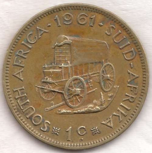 *****  1961   1 CENT  COIN  *****         SA         SUN7446
