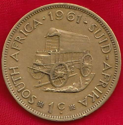 1961    1    CENT    COIN     SOUTH AFRICA           SUN7456