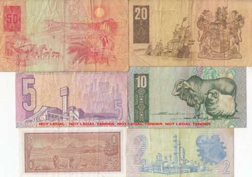 ***  SET OF  SIX  SA   NOTES  FOR ONE BID  ***        SET039AA