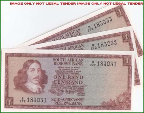 TW DE JONG     THREE    R1   NOTES  IN  SEQUENCE   UNC     SET012