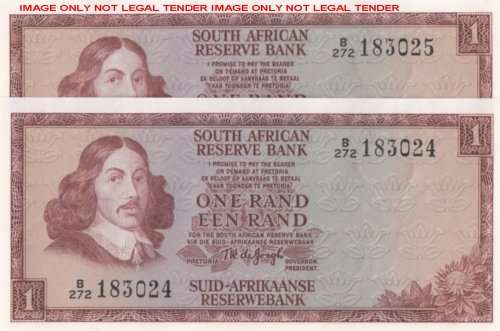 TW DE JONG R1 NOTES IN SEQUENCE  UNC         SET053