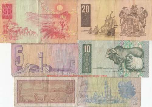 ***  SET OF  SIX  SA   NOTES  FOR ONE BID  ***        SET018