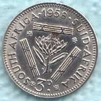 1958  Threepence Coin   SILVER                SUN8761