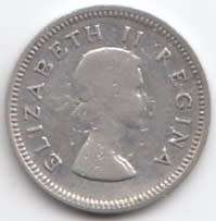 1954  Threepence Coin   SILVER                SUN8794