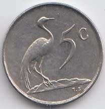 1968    5c   (AFRIKAANS)   COIN                         SUN8893