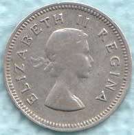 1955  Threepence Coin   SILVER                SUN9079