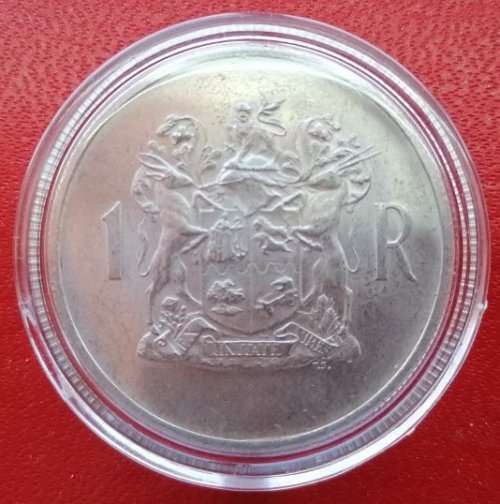 1969   SILVER   R1   COIN  IN HOLDER  (AFRIKAANS)       SUN9101