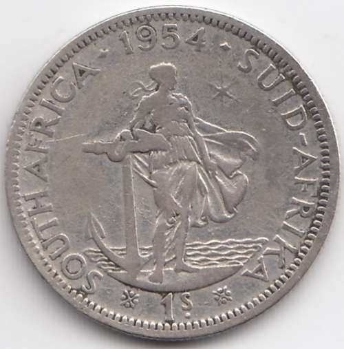 1954    SHILLINGS  COIN   SILVER                SUN9341