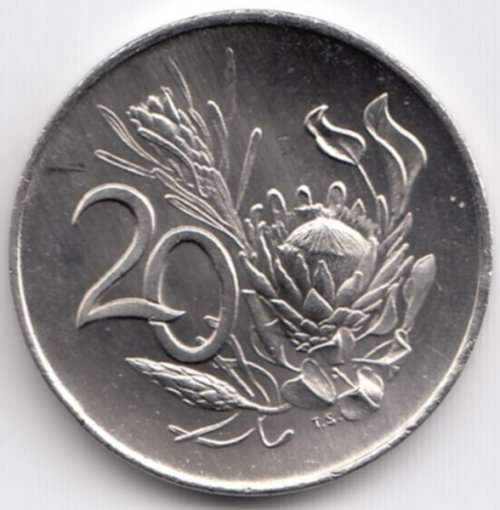 1968    20c   (Afrikaans)     COIN                         SUN9638