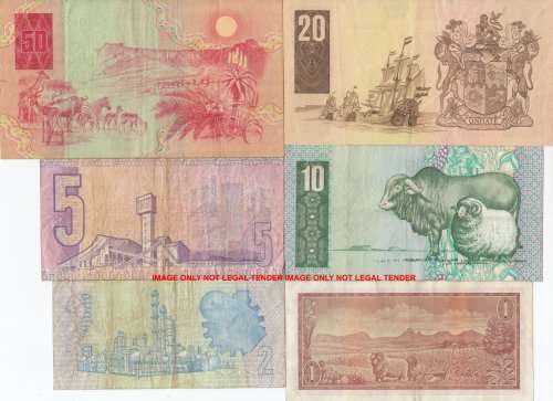 ***  SET OF  SIX  NOTES  FOR 1 BID   ***        SET048