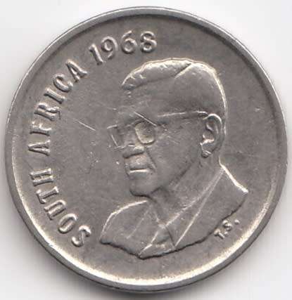 1968    5c   (ENGLISH)     COIN                         SUN9737