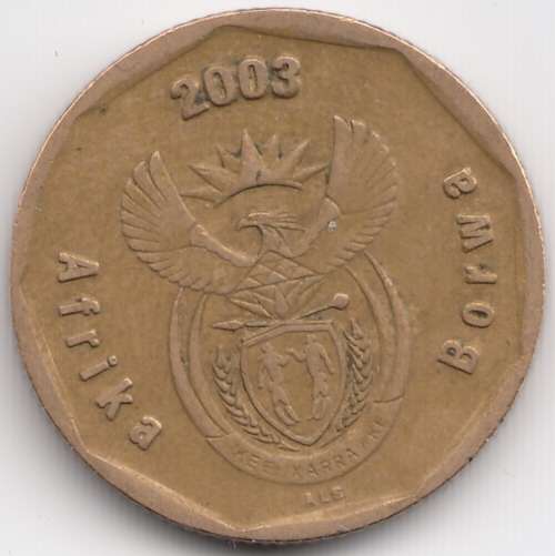 * LOOK HERE *       2003  RSA  50  CENT  CRICKET COIN                       SUN9826