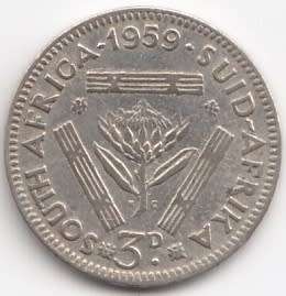 1959   THREEPENCE   SILVER                SUN9878