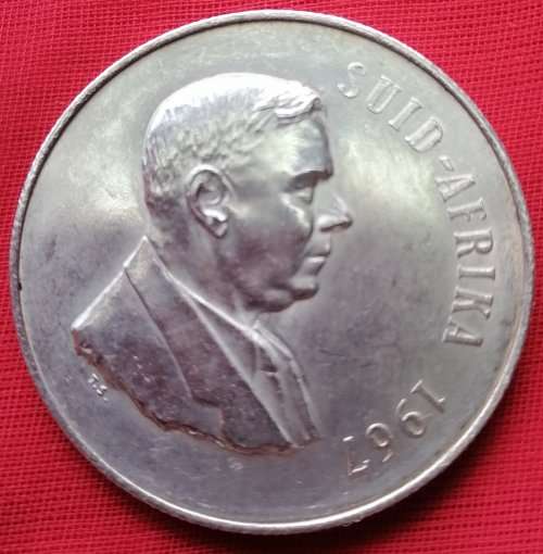 1967   SILVER   R1   COIN   (AFRIKAANS)       SUN9917