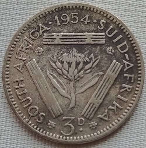 1954 THREEPENCE COIN   SILVER         SUN10718
