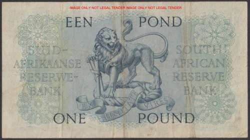WOW    ***  MH de Kock 1951 ONE POUND  Note  ***     B91 315581   SET048