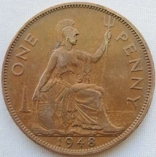 1948 -   ONE PENNY COIN   United Kingdom         SUN11141*