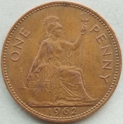 1962 -   ONE PENNY COIN   United Kingdom         SUN11146*