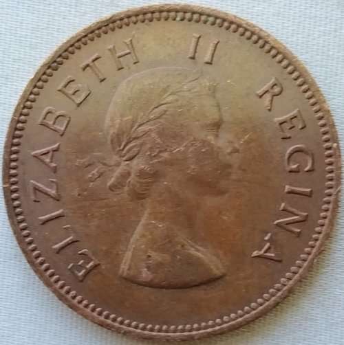 1958  HALF  PENNY    COIN        SA                       SUN11212