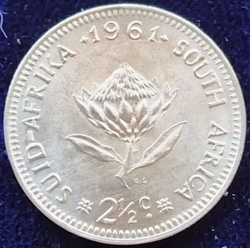 1961      2 1/2 c   Coin    SILVER          SUN11248*