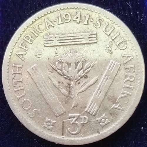 1941  Threepence Coin   (80% SILVER)                SUN11325*
