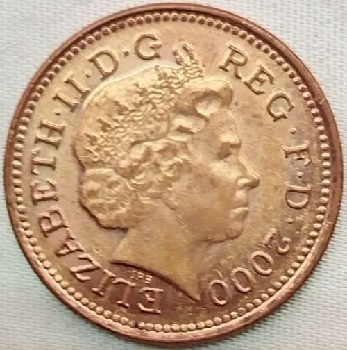 2000  -  One Penny Coin      United Kingdom         SUN11347