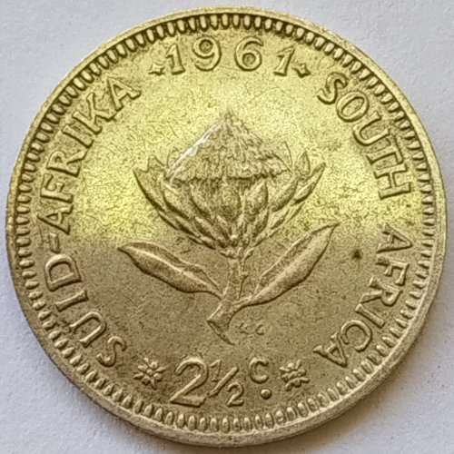 1961      2 1/2 c   Coin    SILVER          SUN11361*