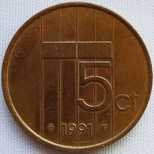 1991  5 Cents      Netherlands          SUN11381