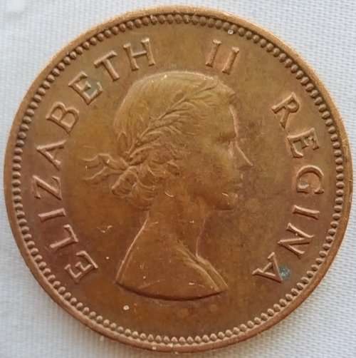 1958  HALF  PENNY    COIN        SA                       SUN11630