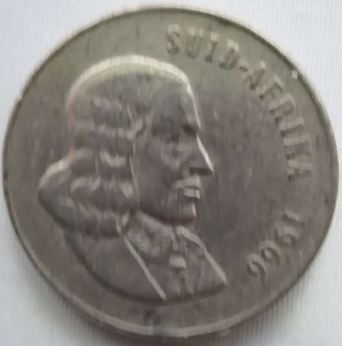 1966   50c   Coin   (Afrikaans)    RSA           SUN11654