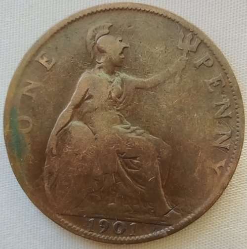 1901 -   ONE PENNY COIN   United Kingdom         SUN11993*