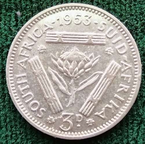 1953  Threepence Coin   SILVER                SUN12071*