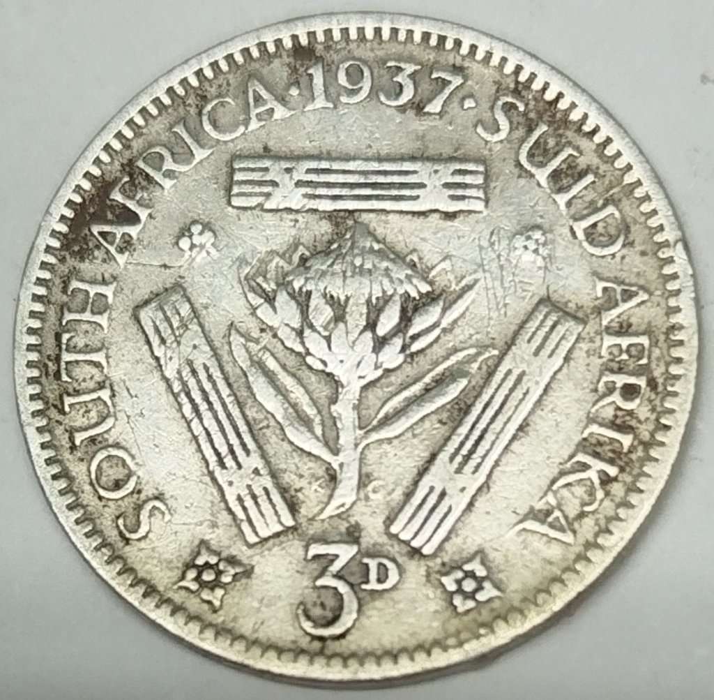 1937  Threepence Coin   SILVER   0.800             SUN12693*