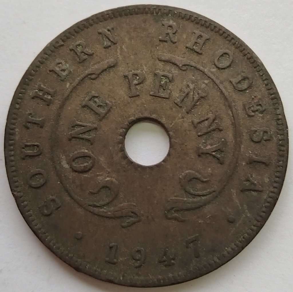 1947  1 Penny      Southern Rhodesia          SUN12771*