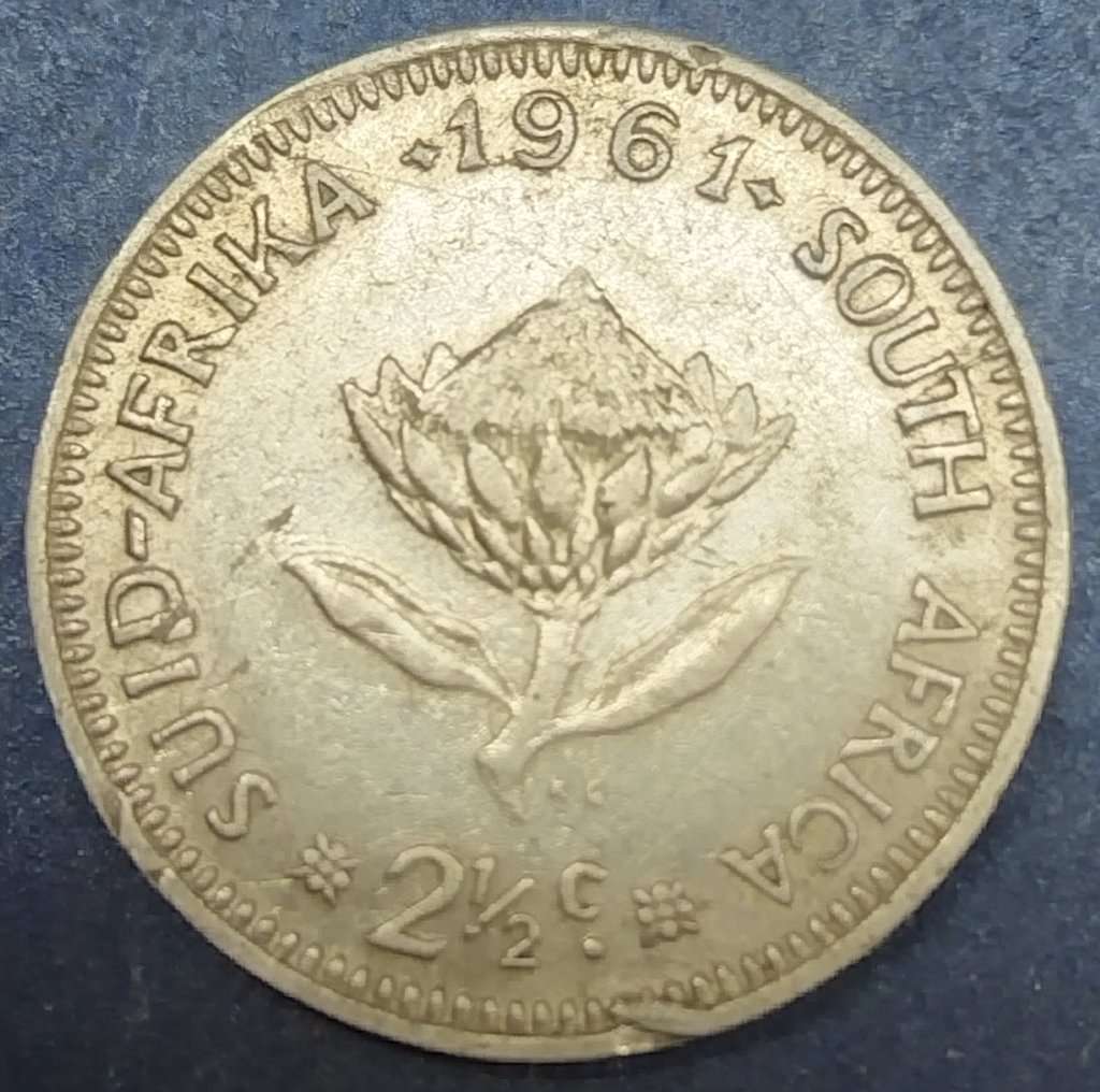 1961      2 1/2 c   Coin    SILVER          SUN12922*