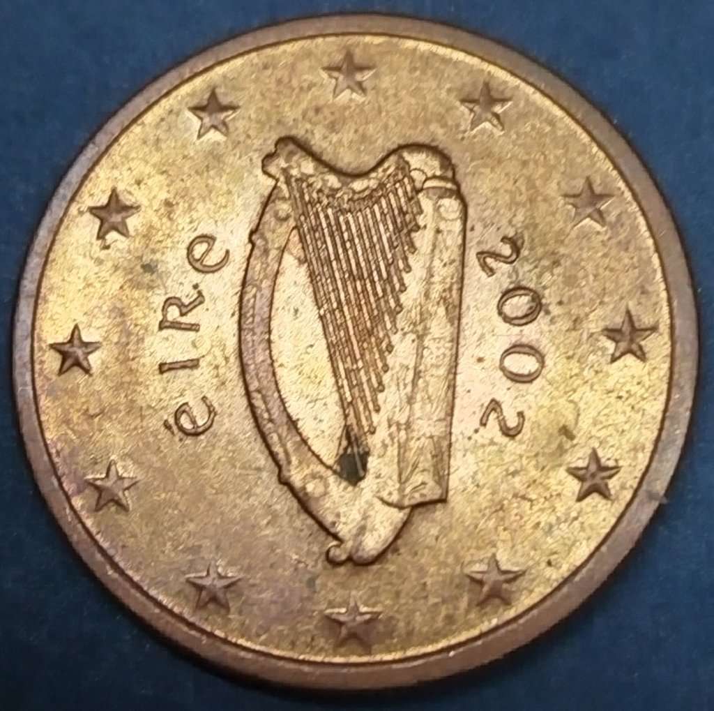 2002  5 Euro Cent      IRELAND          SUN13179*