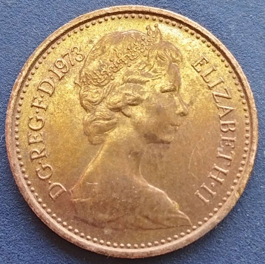 1973  -  1/2 New Penny Coin      United Kingdom         SUN13203*