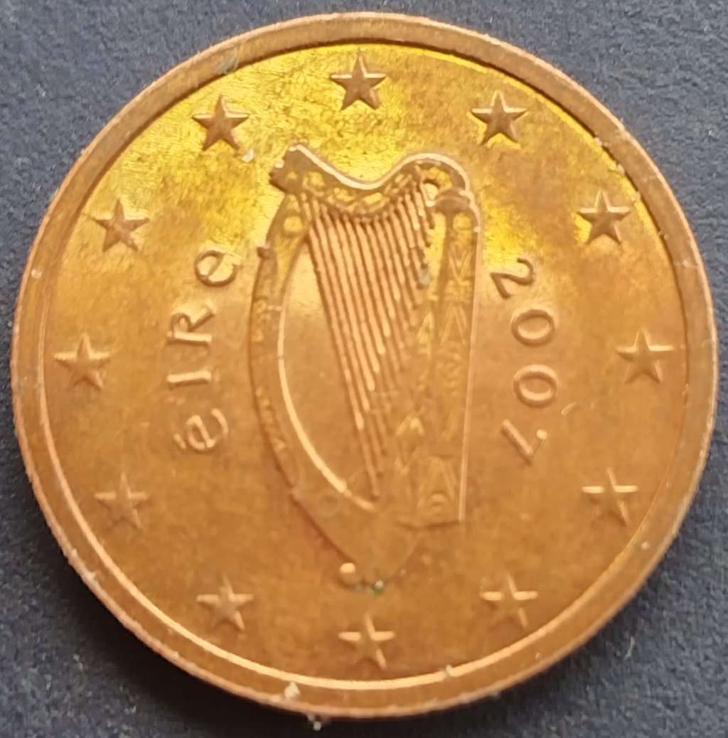 2007  2 Euro Cent      IRELAND          SUN13296*