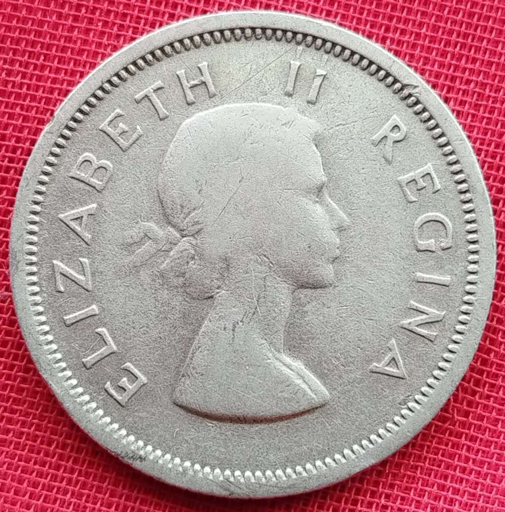 1956    6D  coin  SA        (SILVER 0.500 )       SUN13306*