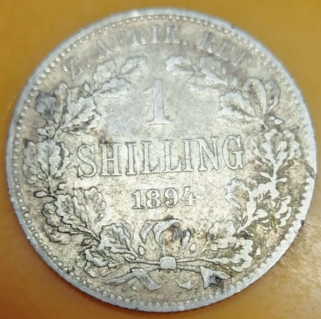 1894   SHILLING    SLIVER 0.925     ZAR                    SUN13857*