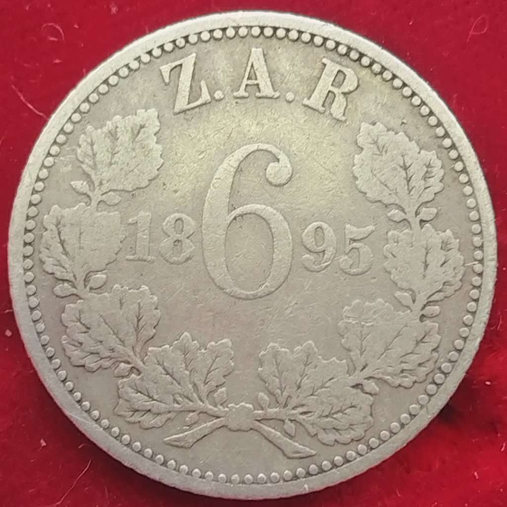 1895   SIXPENCE    (SILVER 0.925 )    ZAR                     SUN14146*