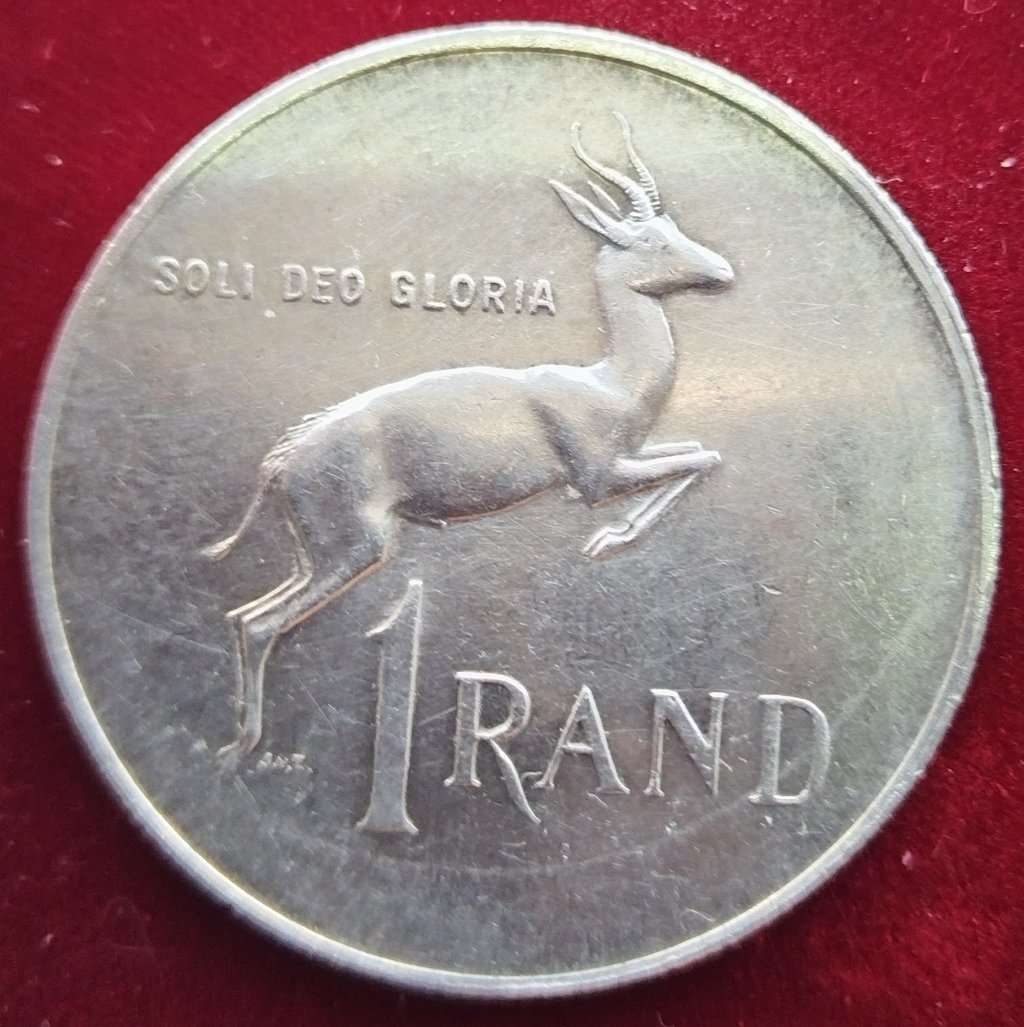 1967  SILVER   R1   COIN    (Afrikaans)       SUN14334