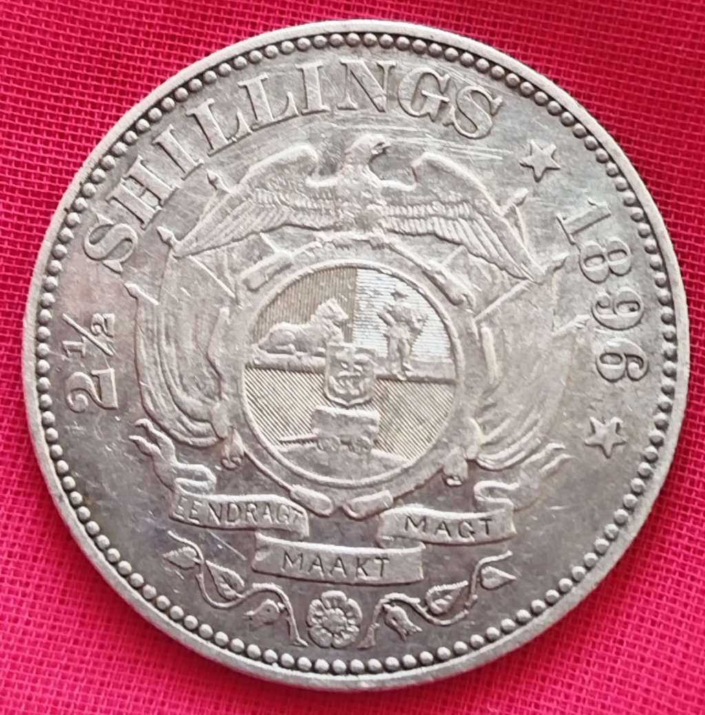 1896  2 1/2 Shillings Coin    (SILVER 0.925 )    ZAR                     SUN14349