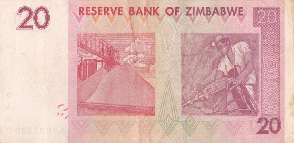 TWENTY DOLLARS    ZIMBABWE    AD8975207      SET088