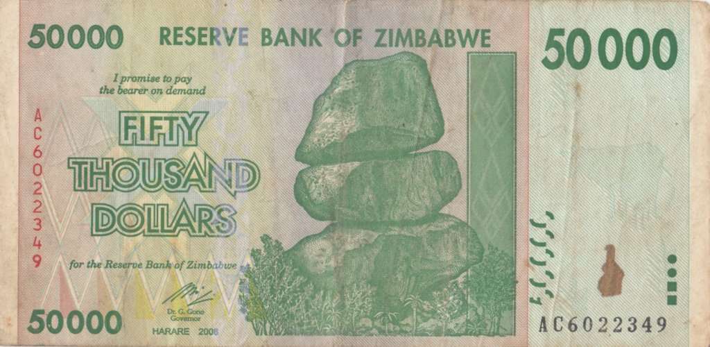 FIFTY THOUSAND DOLLARS       ZIMBABWE        AC6022349      SET088